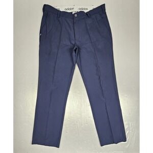 Adidas Pants Mens 36x30 Blue Chino Golf Performance Stretch Moisture Wicking